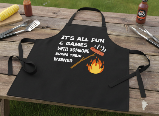 Funny Camping SVG-Cricut, Silhouette, Sublimation Cut File Canada-It’s All Fun Until Someone Burns Their Wiener-BBQ Design (digital download)