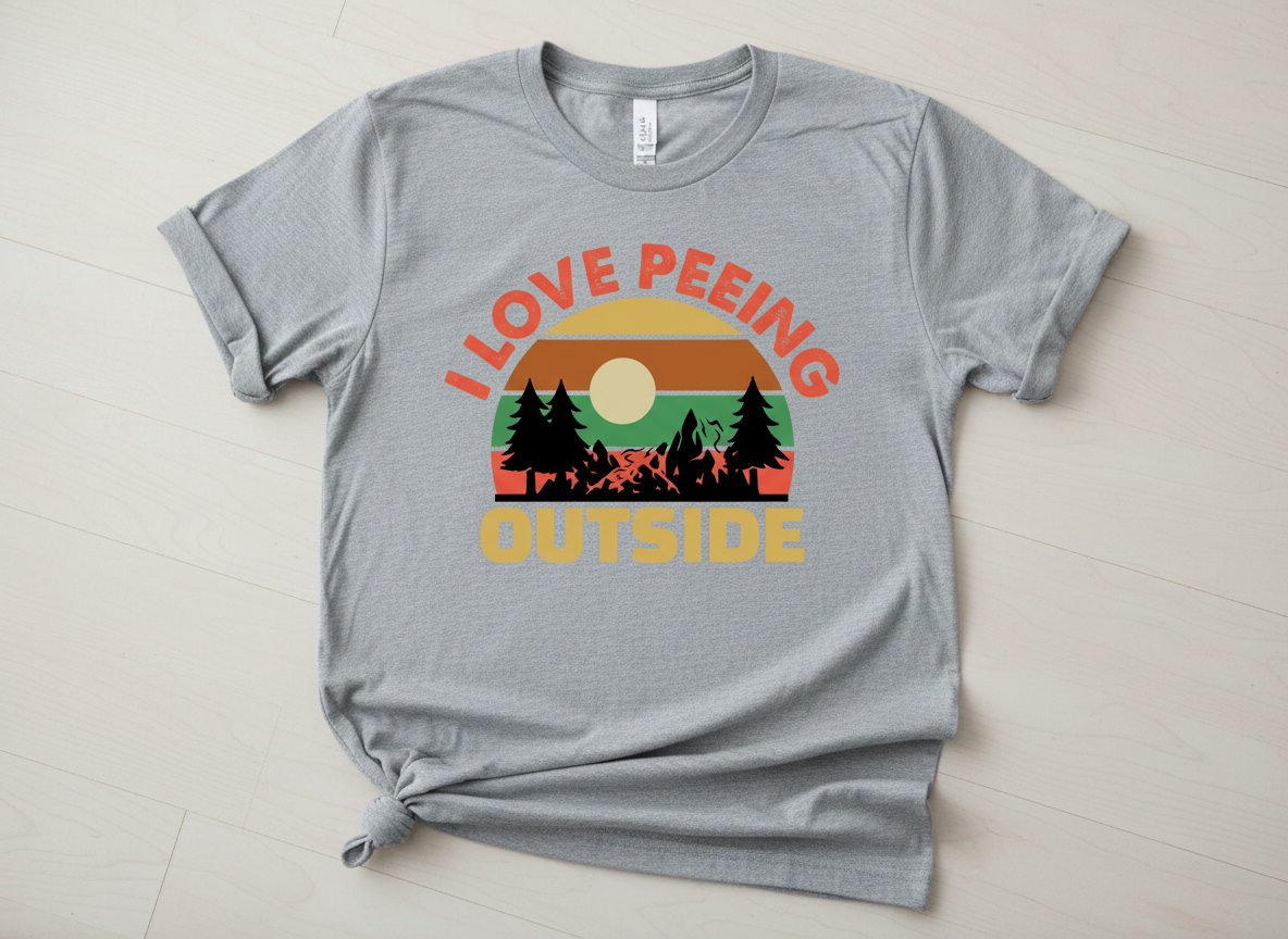 Camping and Hiking SVG-Cricut, Silhouette, Sublimation Cut File Canada-I Love Peeing Outside (svg, dxf, eps) (Digital Download)