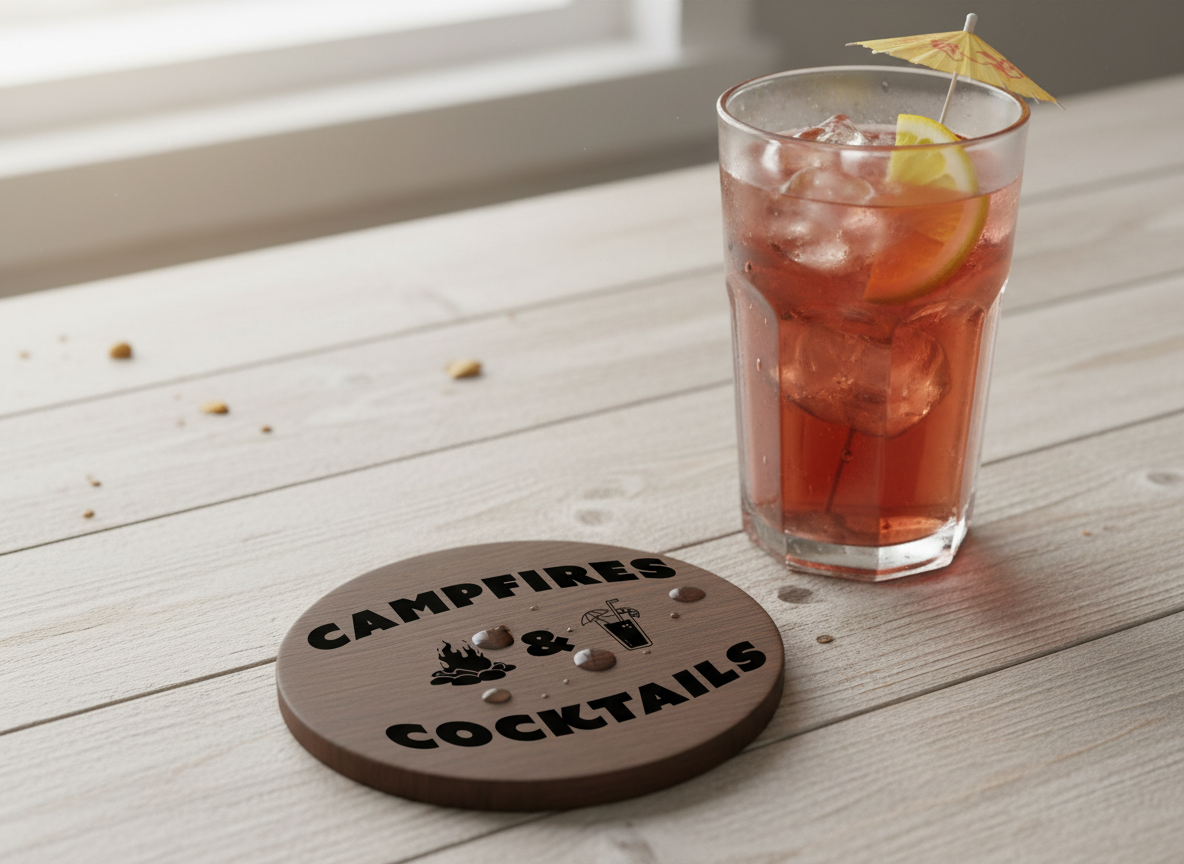 Campfires and Cocktails SVG-Cricut, Silhouette, Sublimation Cut File Canada-Funny Camping Quote (Digital Download)