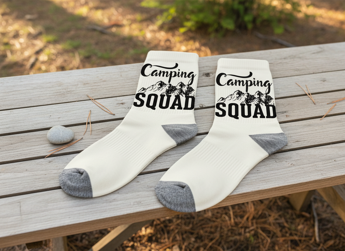 Camping Squad SVG-Cricut, Silhouette, Sublimation Cut File Canada-Funny Quote, Campfire Design (Digital Download)