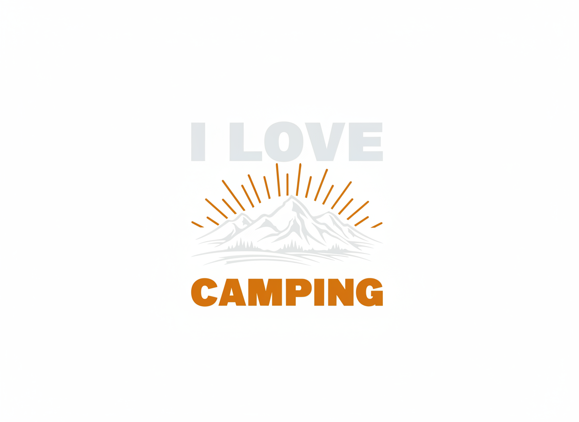 I Love Camping SVG-Cricut, Silhouette, Sublimation Cut File Canada-Mountain Sunset Outdoor Adventure (Digital Download)