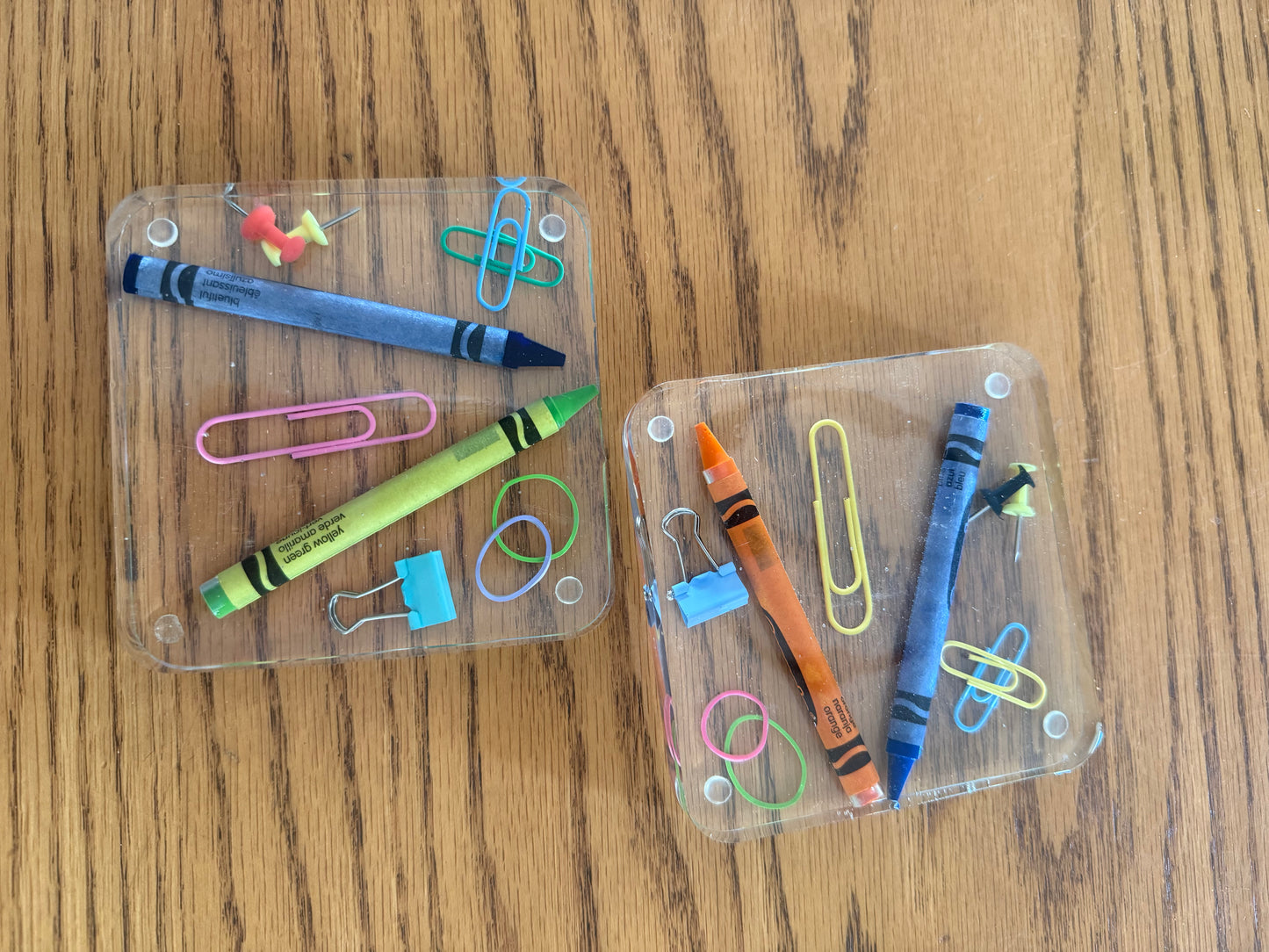 Handmade Teacher-Themed Resin Coasters – Perfect Teacher Gift!