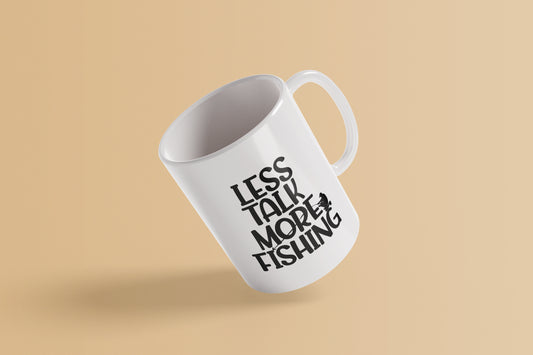Less Talk More Fishing SVG-Cricut, Silhouette, Sublimation Cut File Canada-Funny Fisherman Quote (Digital Files)