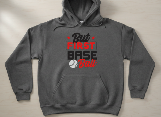 But First Baseball SVG-Cricut, Silhouette, Sublimation Cut File Canada-Sports Design-Funny Baseball (Digital Download)