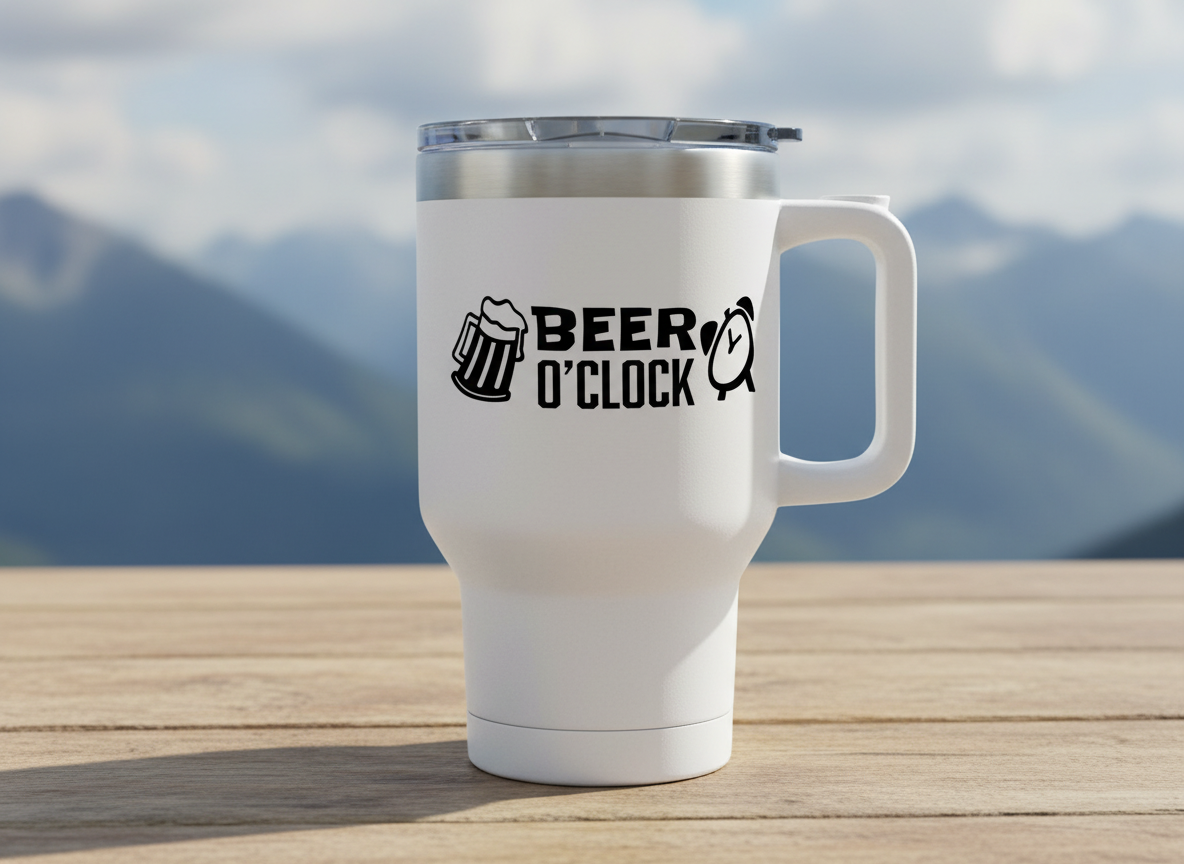 Funny Beer O'Clock Graphic-Cricut, Silhouette, Sublimation Cut File Canada (Instant Download)