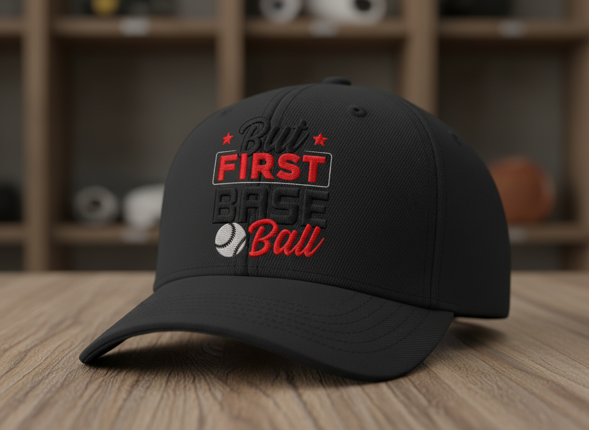 But First Baseball SVG-Cricut, Silhouette, Sublimation Cut File Canada-Sports Design-Funny Baseball (Digital Download)