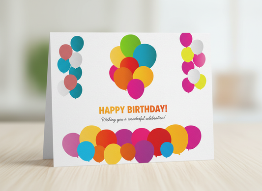 Colorful Balloons SVG-Cricut, Silhouette, Sublimation Cut File Canada-Birthday Party Vector Graphic (Digital Download)