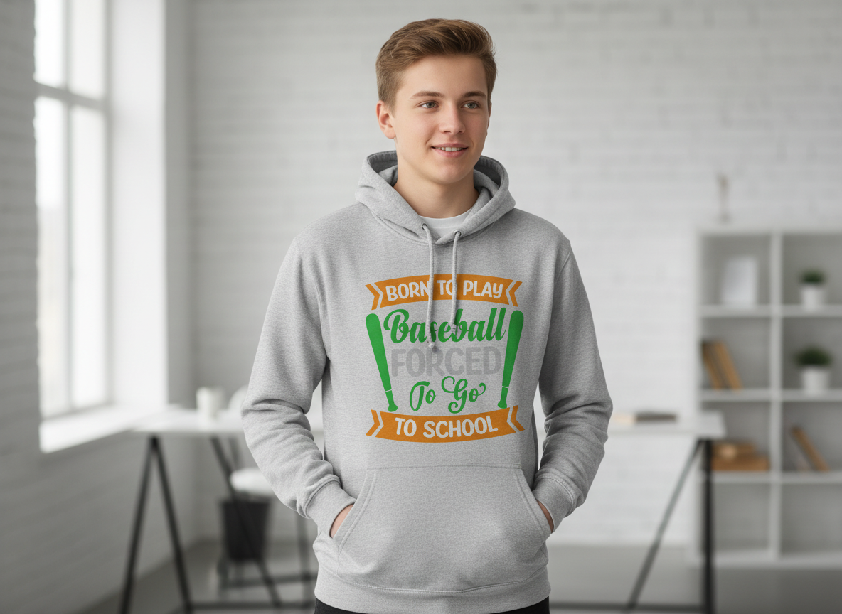 Born to Play Baseball SVG-Cricut, Silhouette, Sublimation Cut File Canada Design-Funny Sports Quote (Digital Download)