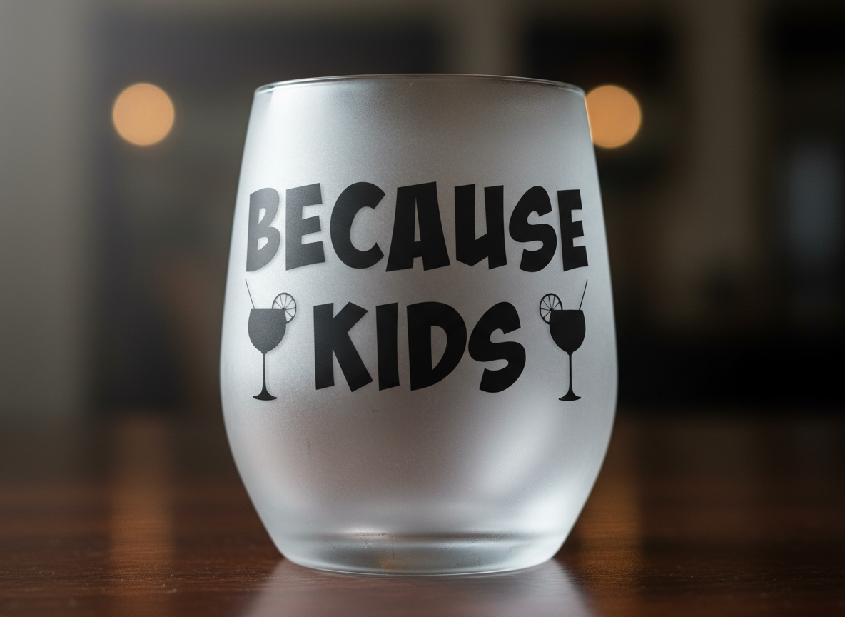 Funny Because Kids Mom Quote SVG-Cricut, Silhouette, Sublimation Cut File Canada (Digital Download)
