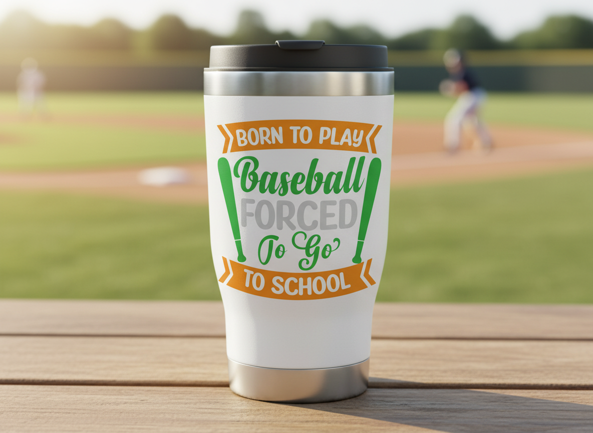 Born to Play Baseball SVG-Cricut, Silhouette, Sublimation Cut File Canada Design-Funny Sports Quote (Digital Download)