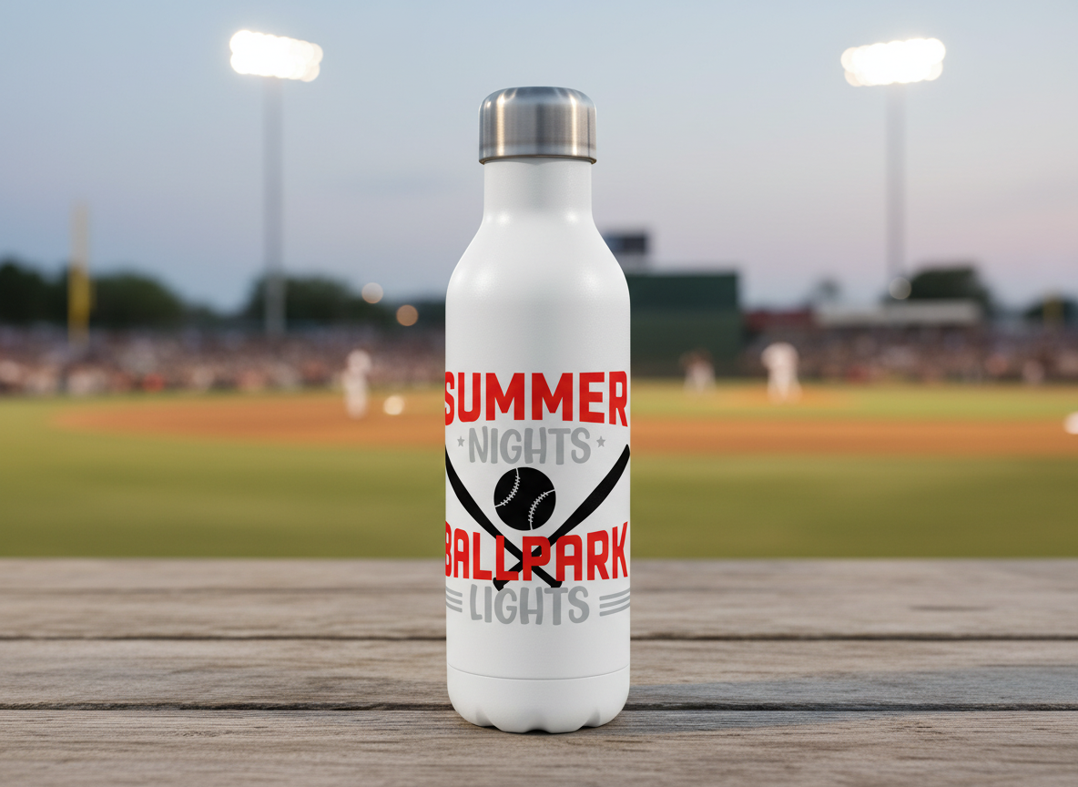 Summer Nights & Ballpark Lights svg-Cricut, Silhouette, Sublimation Cut File Canada-Baseball Graphic Design-Instant Download