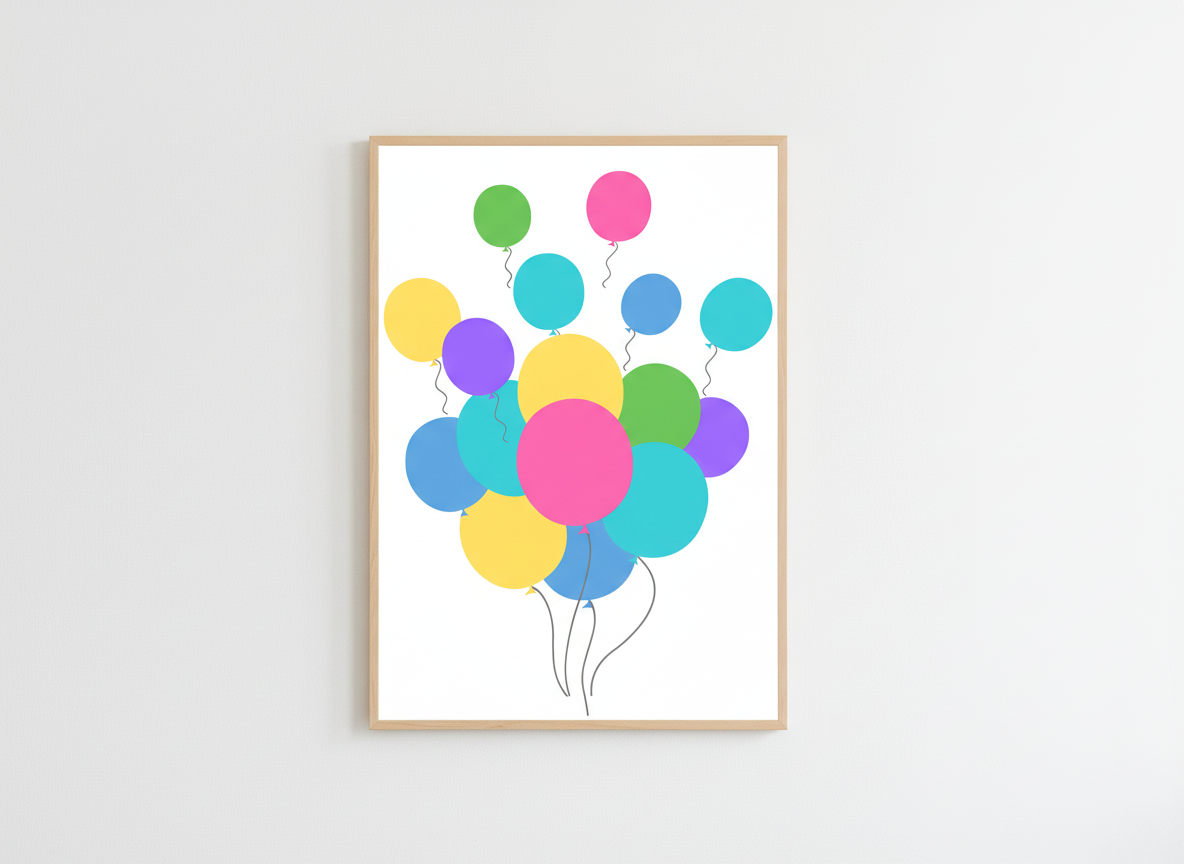 Colorful Balloons SVG-Cricut, Silhouette, Sublimation Cut File Canada-Party Graphic, Instant Download