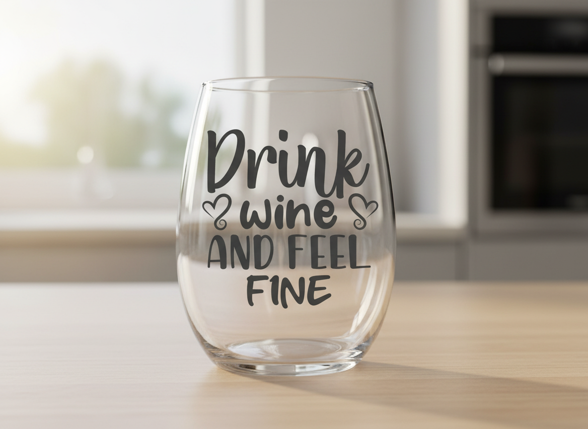 Drink Wine and Feel Fine SVG,Cricut, Silhouette, Sublimation Cut File Canada-Funny Wine Quote (Digital Download)