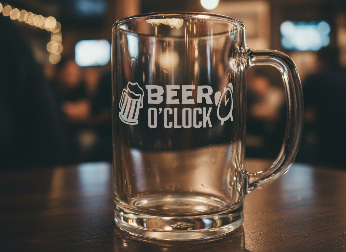 Funny Beer O'Clock Graphic-Cricut, Silhouette, Sublimation Cut File Canada (Instant Download)