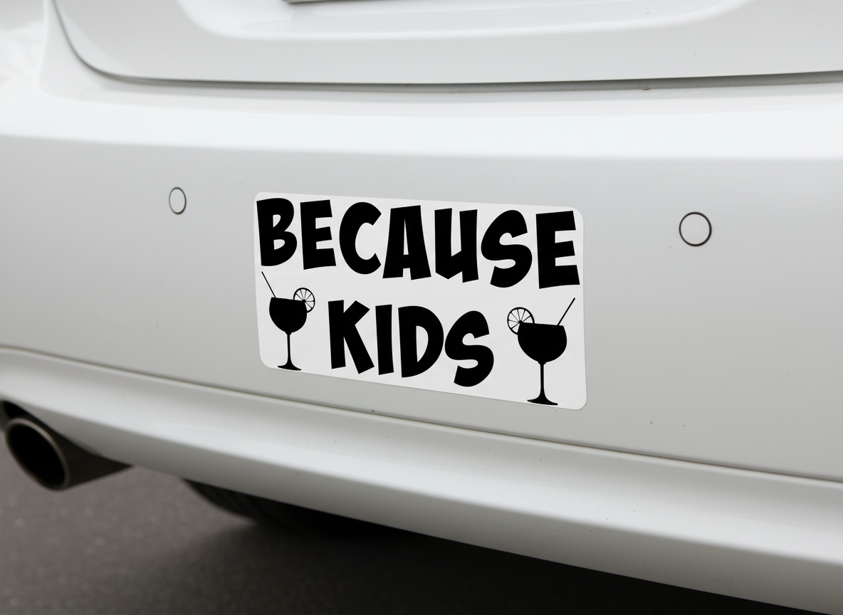 Funny Because Kids Mom Quote SVG-Cricut, Silhouette, Sublimation Cut File Canada (Digital Download)