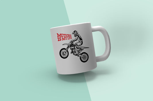 Motocross Is My Life SVG-Cricut, Silhouette, Sublimation Cut File Canada-Dirt Bike Rider Design (Digital Download)
