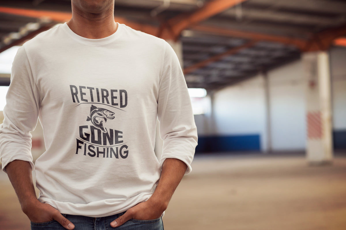 Retired Gone Fishing SVG-Cricut, Silhouette, Sublimation Cut File Canada-Fisherman Retirement Gift (Digital Download)