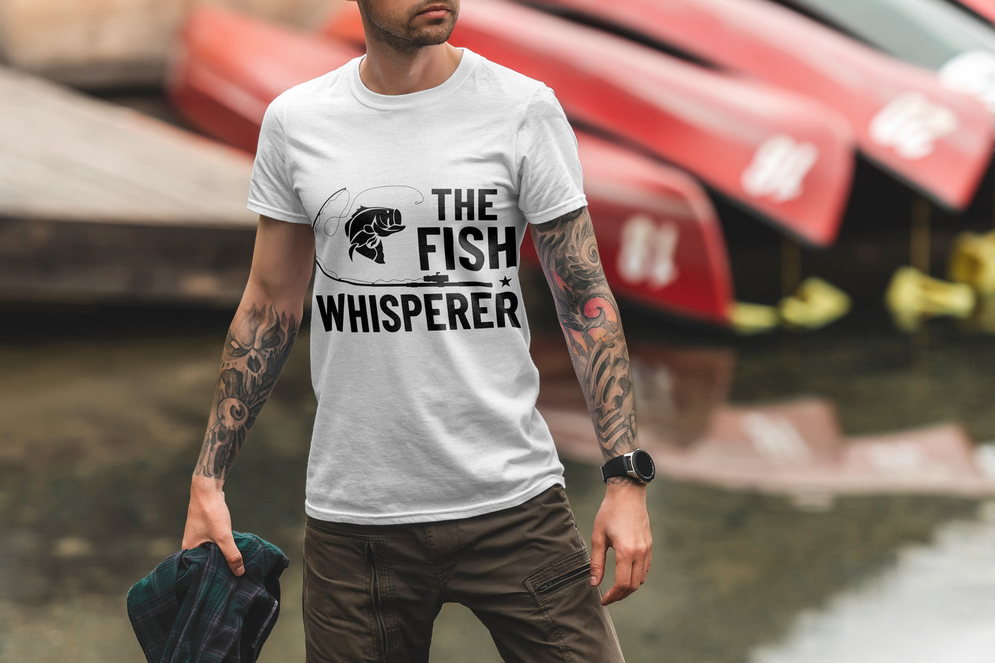 Fish Whisperer SVG-Cricut, Silhouette, Sublimation Cut File Canada-Funny Fishing Quote Cut File (Digital Download)