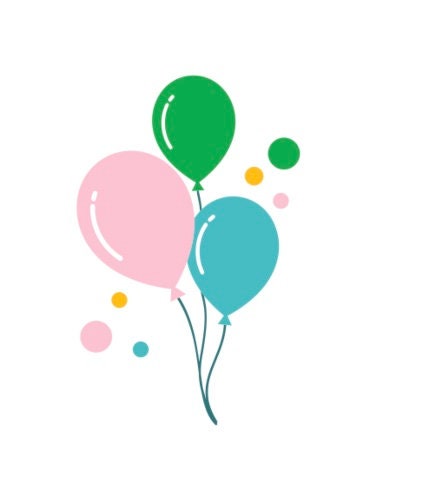 Colorful Balloons SVG – Cricut, Silhouette & Sublimation Cut File Canada  Party Decoration Graphic (Digital Download)