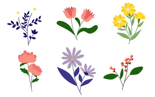 Floral SVG – Cricut, Silhouette & Sublimation Cut File Canada – Cricut, Silhouette & Sublimation Cut File Canada Bundle | Flower Vector Graphics (Instant Download)