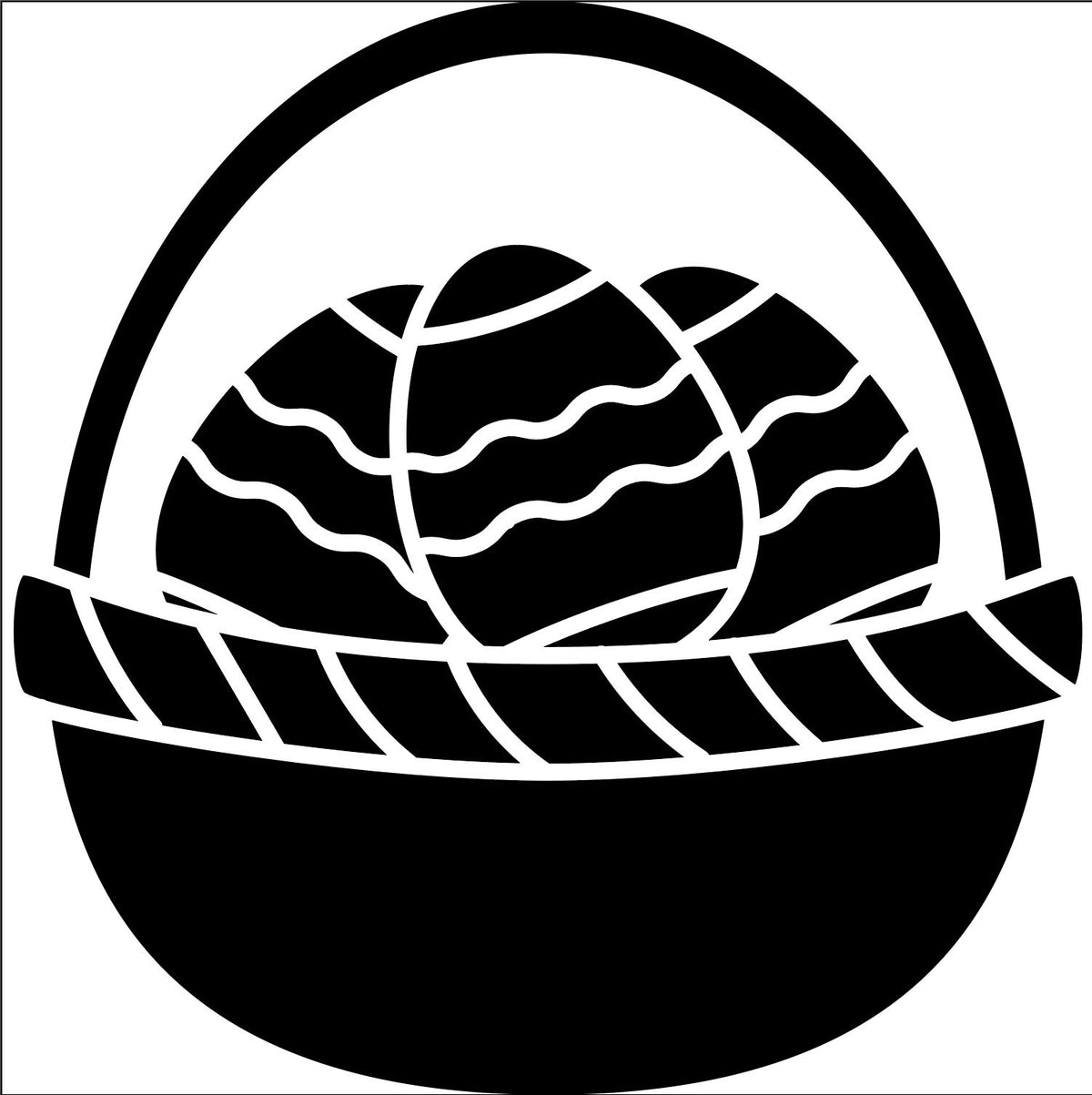 Easter Egg Basket SVG-Cricut, Silhouette, Sublimation Cut File Canada-Cutting & Embroidery File (digital download)