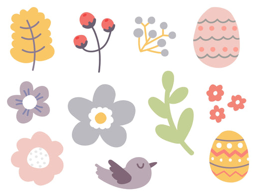 Easter Floral SVG – Cricut, Silhouette & Sublimation Cut File Canada Bundle | Spring Vector Graphics (Digital Download)