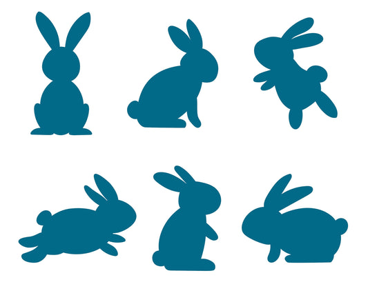Easter Bunny Silhouette SVG – Cricut, Silhouette & Sublimation Cut File Canada Bundle (Digital Download)