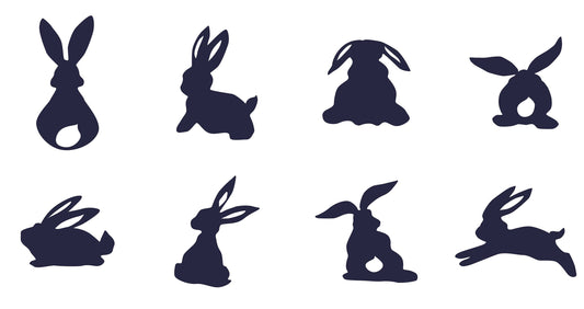 Easter Bunny Silhouette Graphics (svg, png, jpg, dfx) (Digital Download)