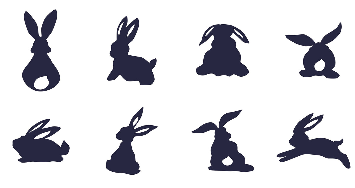 Easter Bunny Silhouette SVG-Cricut, Silhouette, Sublimation Cut File Canada-Cutting & Embroidery Files