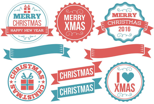 Christmas Badges | Christmas Labels | SVG – Cricut, Silhouette & Sublimation Cut File Canada | dxf | jpg | png | Holiday Badges | Christmas Greetings | Holiday Greetings | Holiday SVG – Cricut, Silhouette & Sublimation Cut File Canada