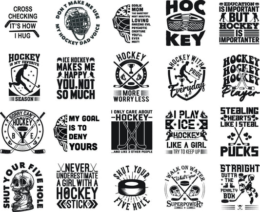 Hockey SVG – Cricut, Silhouette & Sublimation Cut File Canada Bundle  Hockey Graphics & Cut Files | Cricut and Silhouette | Instant Download