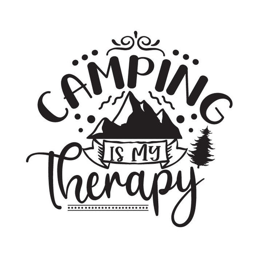 Camping Is My Therapy SVG – Cricut, Silhouette & Sublimation Cut File Canada  Funny Camping Quote (Digital Download)