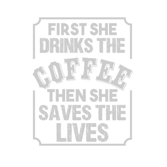 Funny Nurse Coffee Quote SVG – Cricut, Silhouette & Sublimation Cut File Canada | Medical Professional Cut File (Digital Download)