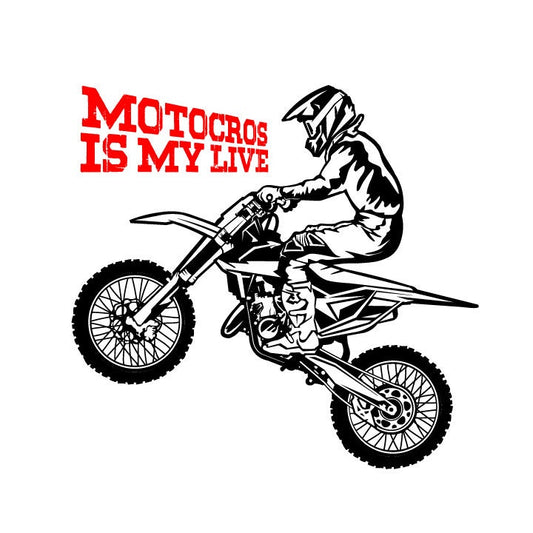 Motocross Is My Life SVG – Cricut, Silhouette & Sublimation Cut File Canada | Dirt Bike Rider Design (Digital Download)