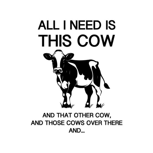 Funny Cow Lover SVG – Cricut, Silhouette & Sublimation Cut File Canada | Farm Animal Quote, Cricut Silhouette (Digital Download)