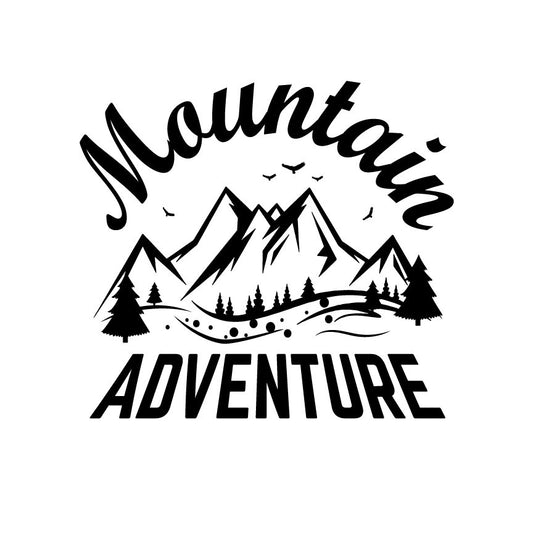 Mountain Adventure SVG – Cricut, Silhouette & Sublimation Cut File Canada | Hiking Quote Design (Digital Download)