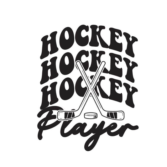 Retro Hockey Player SVG – Cricut, Silhouette & Sublimation Cut File Canada | Vintage Sports Design (Digital Download)