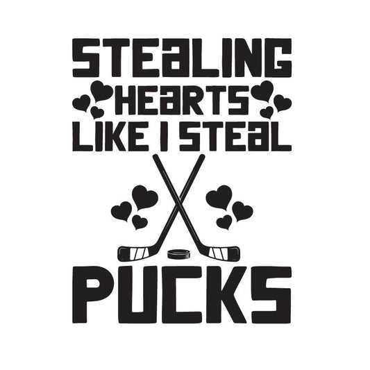 Stealing Hearts Hockey SVG – Cricut, Silhouette & Sublimation Cut File Canada | Valentine's Cricut, Silhouette (Digital Download)
