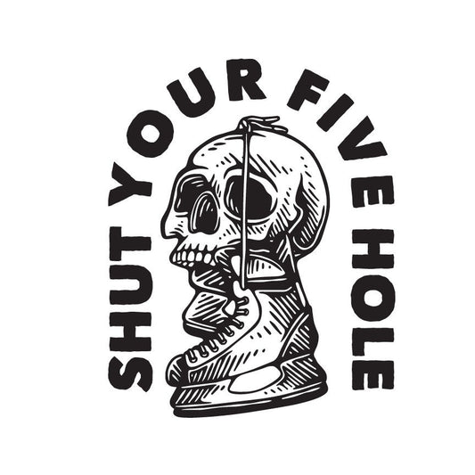 Funny Hockey Skull SVG – Cricut, Silhouette & Sublimation Cut File Canada | Goalie Humor Design (Digital Download)