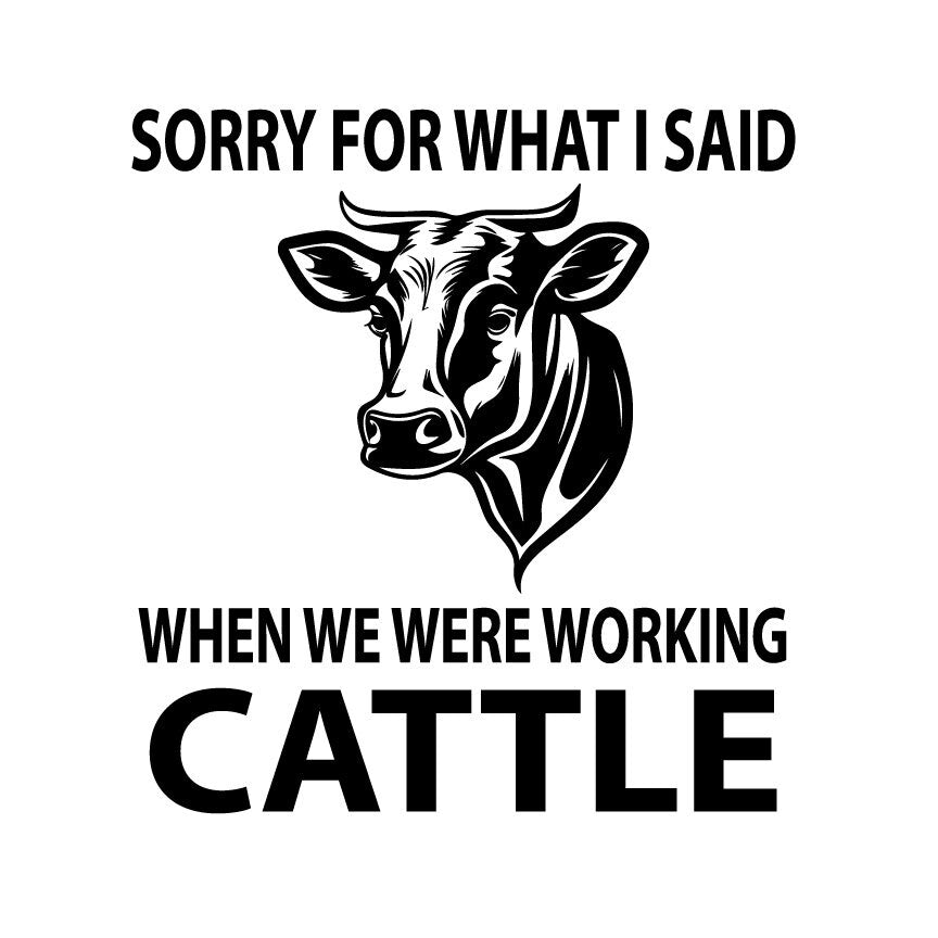 Funny Working Cattle SVG-Cricut, Silhouette, Sublimation Cut File Canada-Ranch Life-Digital Download
