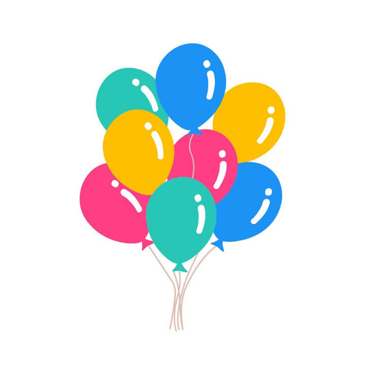 Colorful Balloons SVG – Cricut, Silhouette & Sublimation Cut File Canada Graphic  Party Decorations (Digital Download)