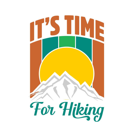 Retro Hiking Adventure SVG – Cricut, Silhouette & Sublimation Cut File Canada | Mountain Graphic Design (Digital Download)