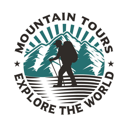 Mountain Tours SVG – Cricut, Silhouette & Sublimation Cut File Canada | Hiking Adventure Silhouette (Digital Download)