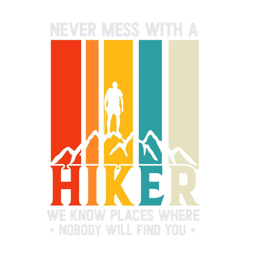 Funny Hiking Quote SVG – Cricut, Silhouette & Sublimation Cut File Canada | Retro Hiker Design (Digital Download)