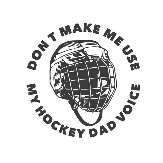 Funny Hockey Dad SVG | Helmet Design (Digital Download)