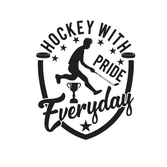Hockey With Pride SVG – Cricut, Silhouette & Sublimation Cut File Canada | Inspirational Player Design (Digital Download)