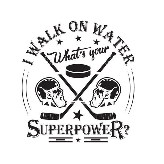 Funny Hockey SVG – Cricut, Silhouette & Sublimation Cut File Canada | I Walk on Water Design (Digital Download)