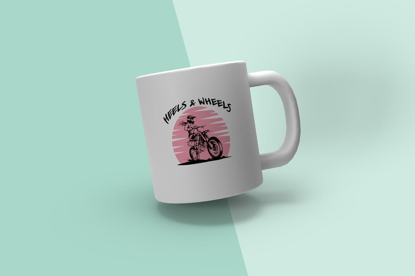 Heels & Wheels Dirt Bike Rider SVG | Women's Motocross Design (Digital Download)
