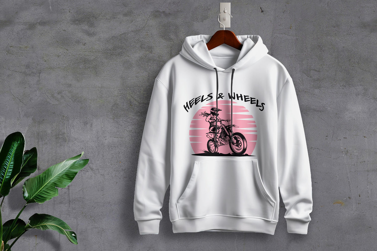Heels & Wheels Dirt Bike Rider SVG | Women's Motocross Design (Digital Download)