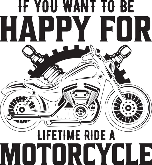 Ride a Motorcycle Biker Design (svg, dxf, png, jpg) (Digital Download)